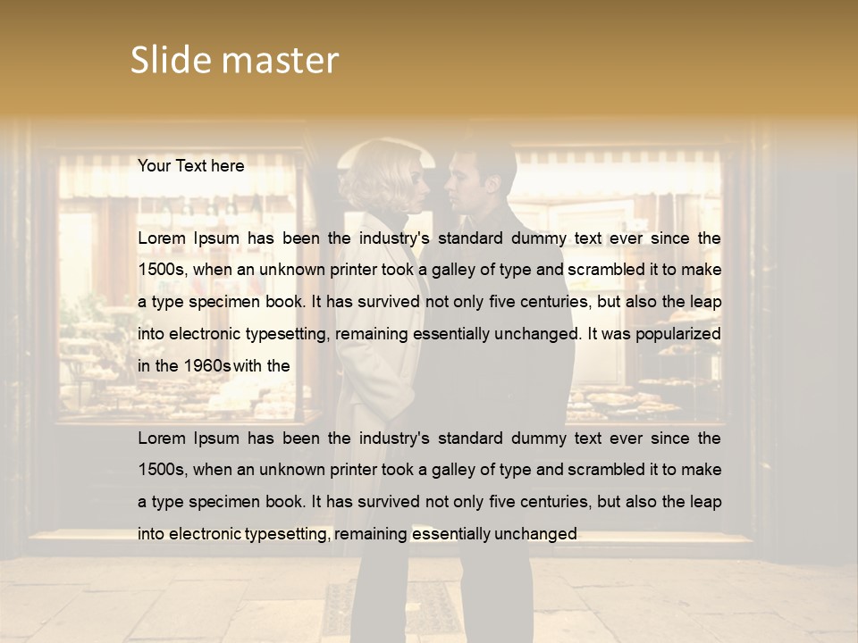 Night Topcoat Fashion PowerPoint Template