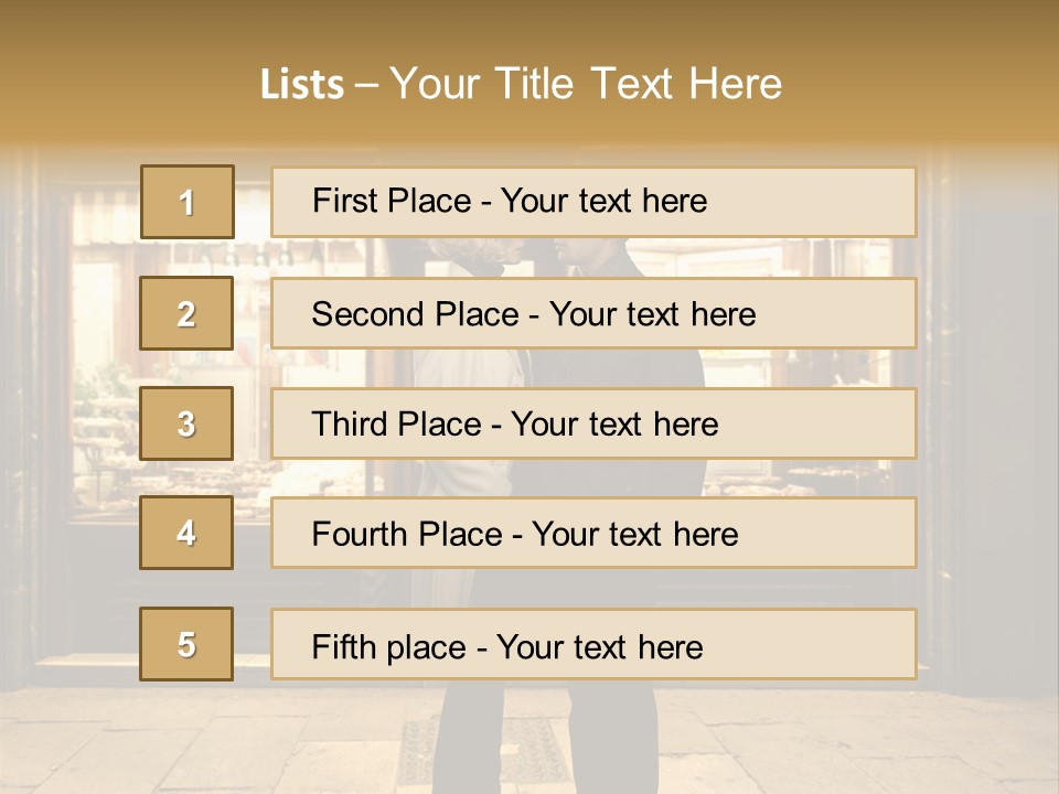 Night Topcoat Fashion PowerPoint Template