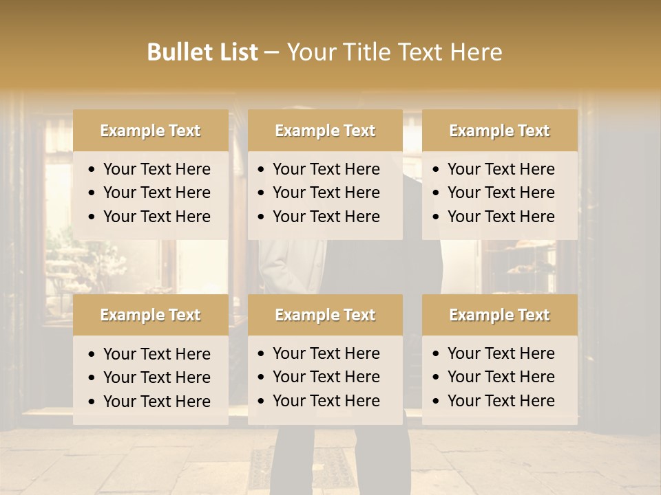 Night Topcoat Fashion PowerPoint Template