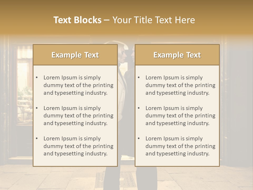 Night Topcoat Fashion PowerPoint Template