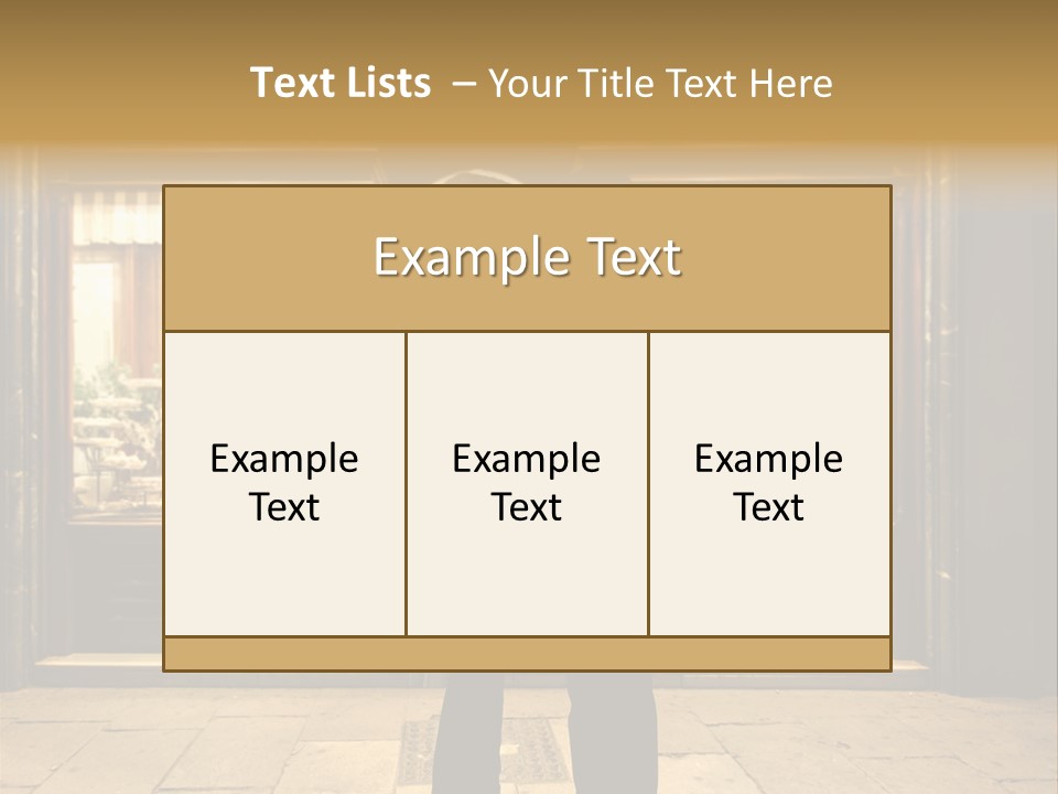 Night Topcoat Fashion PowerPoint Template