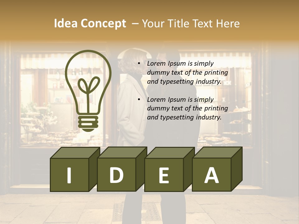 Night Topcoat Fashion PowerPoint Template