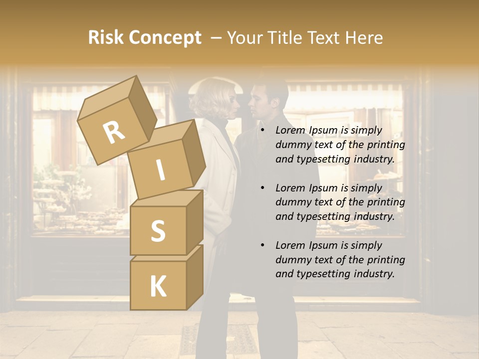 Night Topcoat Fashion PowerPoint Template