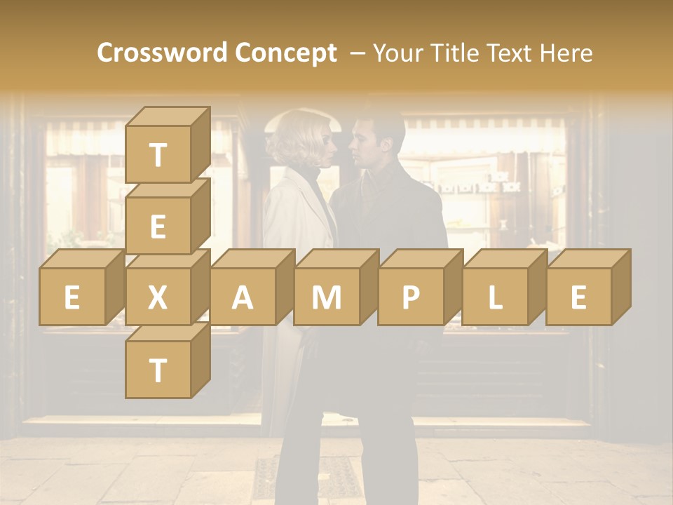 Night Topcoat Fashion PowerPoint Template