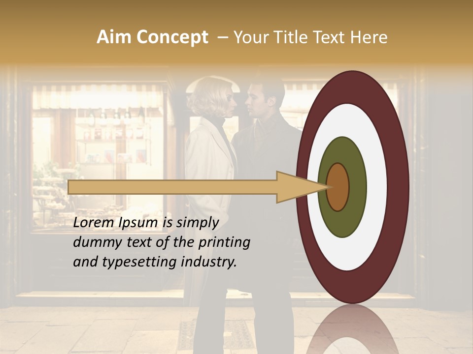 Night Topcoat Fashion PowerPoint Template