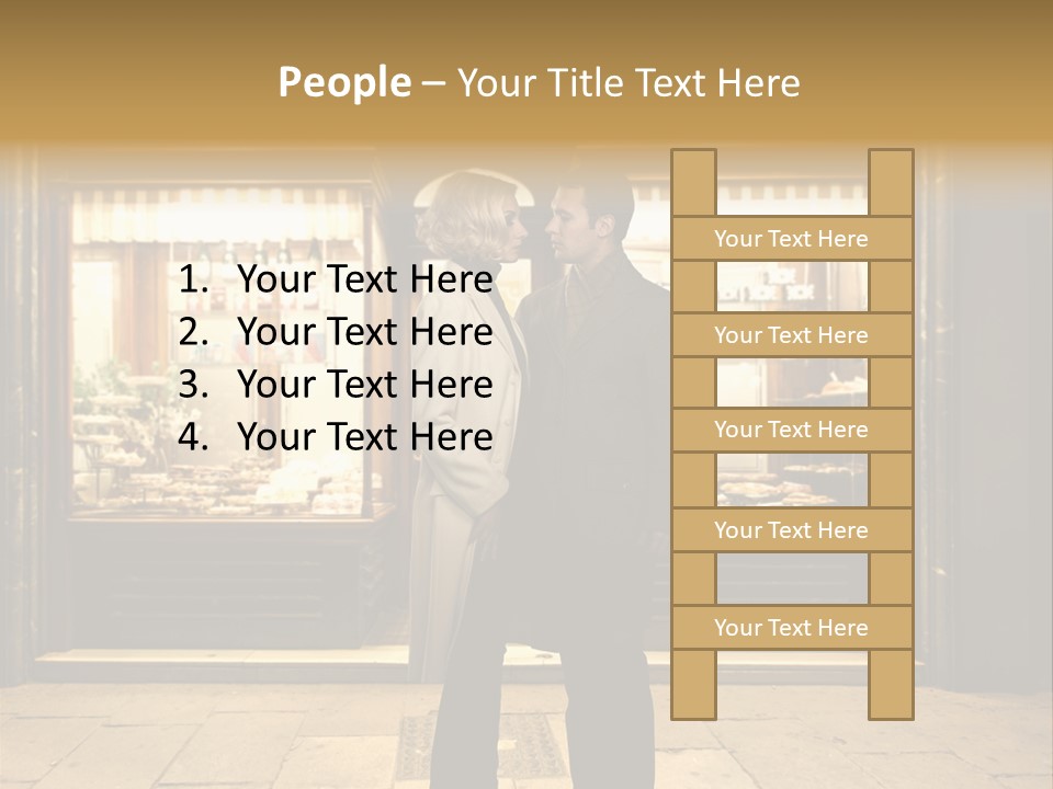 Night Topcoat Fashion PowerPoint Template
