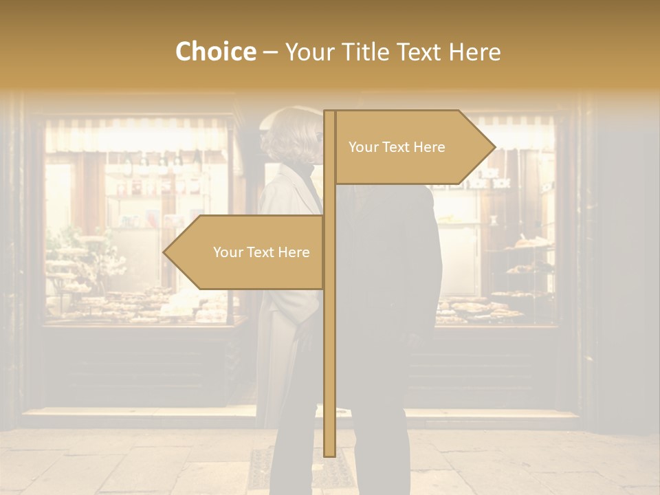 Night Topcoat Fashion PowerPoint Template