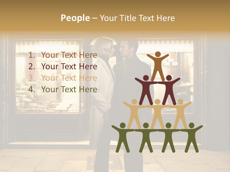 Night Topcoat Fashion PowerPoint Template