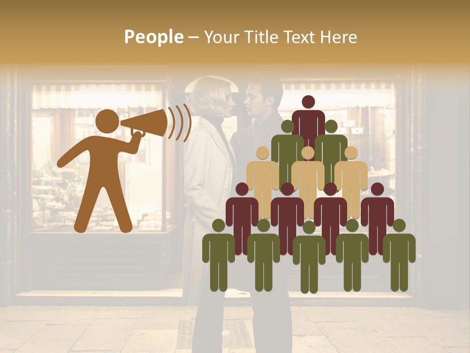 Night Topcoat Fashion PowerPoint Template