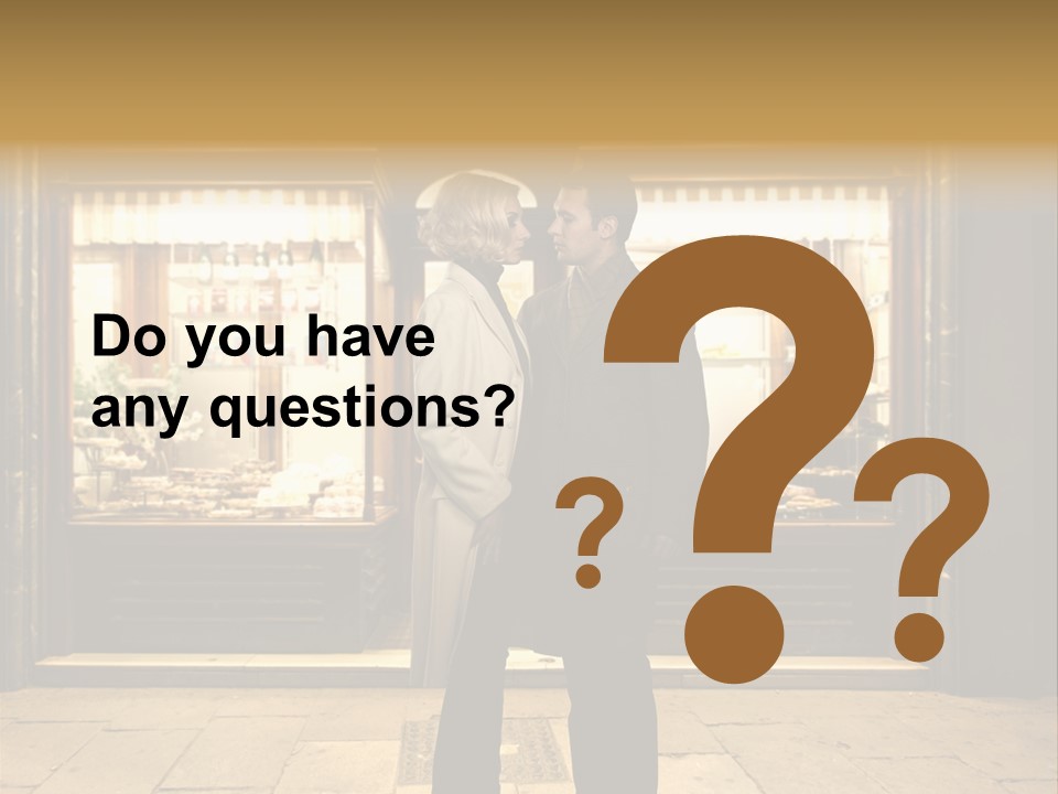 Night Topcoat Fashion PowerPoint Template