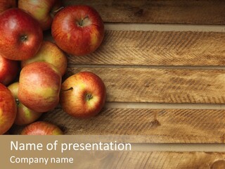 Large Red Food PowerPoint Template