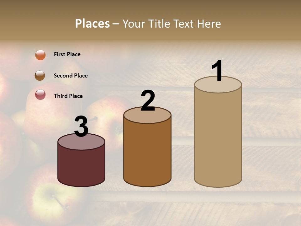 Large Red Food PowerPoint Template