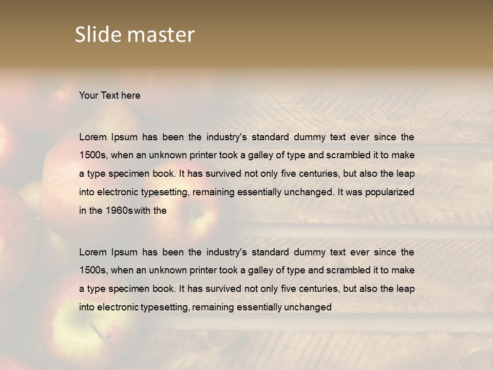 Large Red Food PowerPoint Template