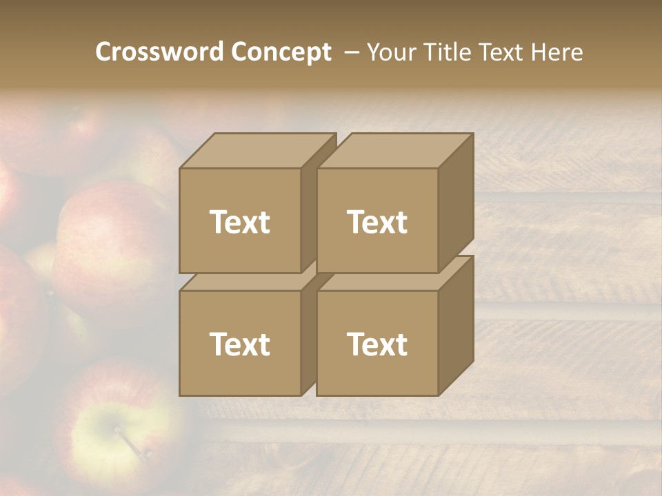 Large Red Food PowerPoint Template
