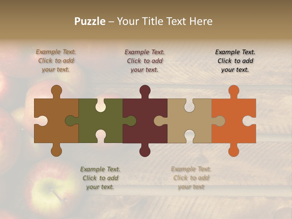 Large Red Food PowerPoint Template