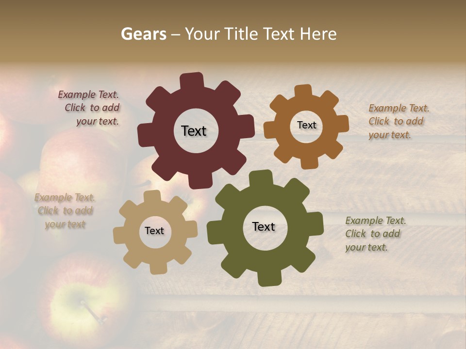 Large Red Food PowerPoint Template