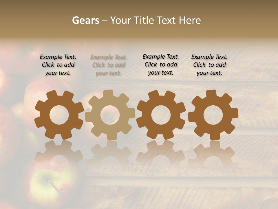 Large Red Food PowerPoint Template