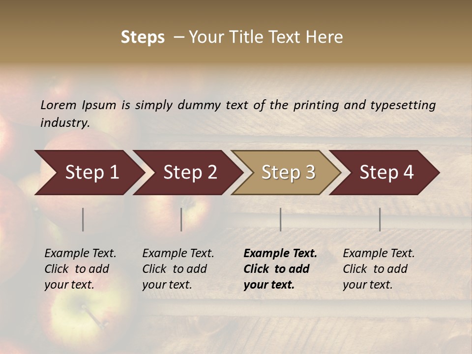 Large Red Food PowerPoint Template