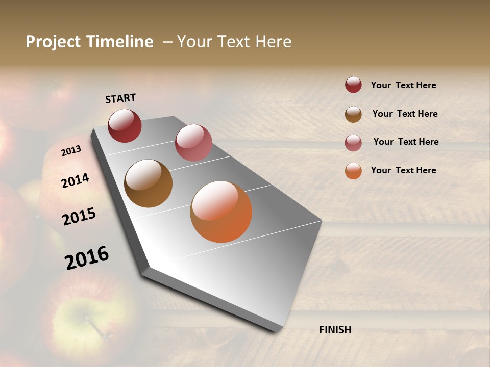 Large Red Food PowerPoint Template