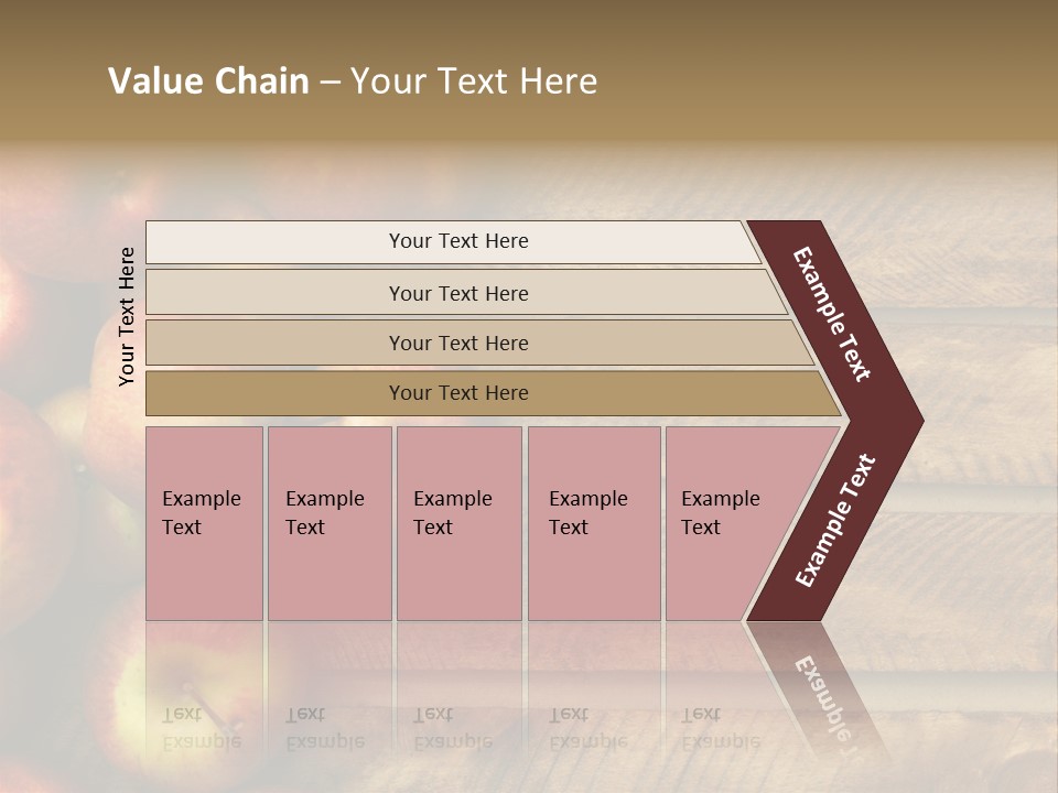 Large Red Food PowerPoint Template