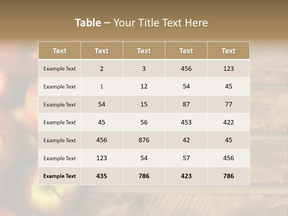 Large Red Food PowerPoint Template