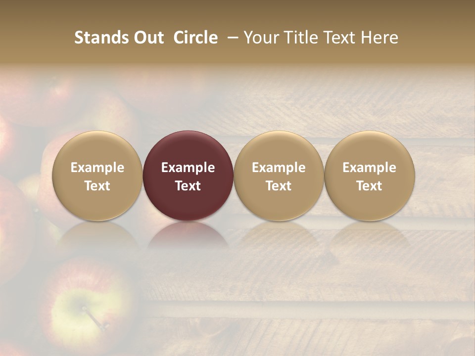 Large Red Food PowerPoint Template