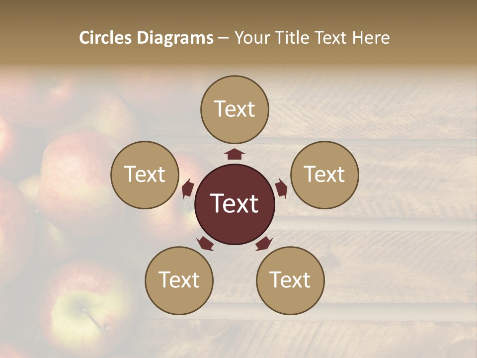 Large Red Food PowerPoint Template