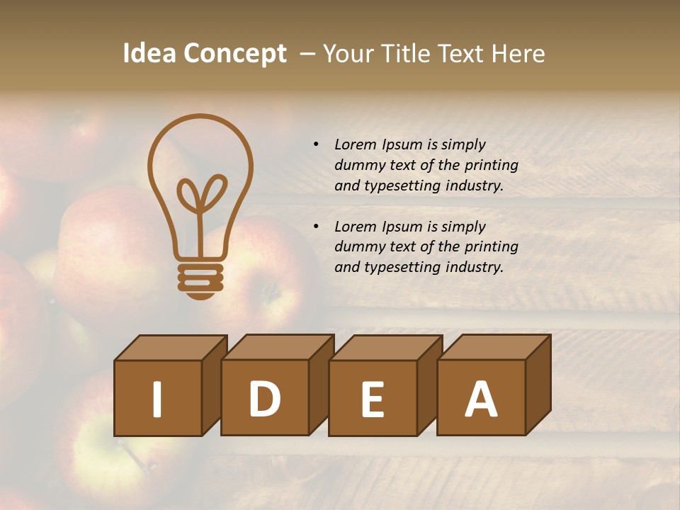 Large Red Food PowerPoint Template