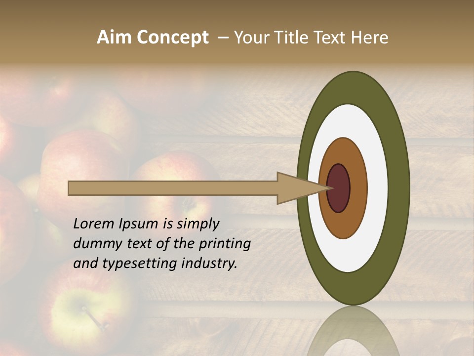 Large Red Food PowerPoint Template