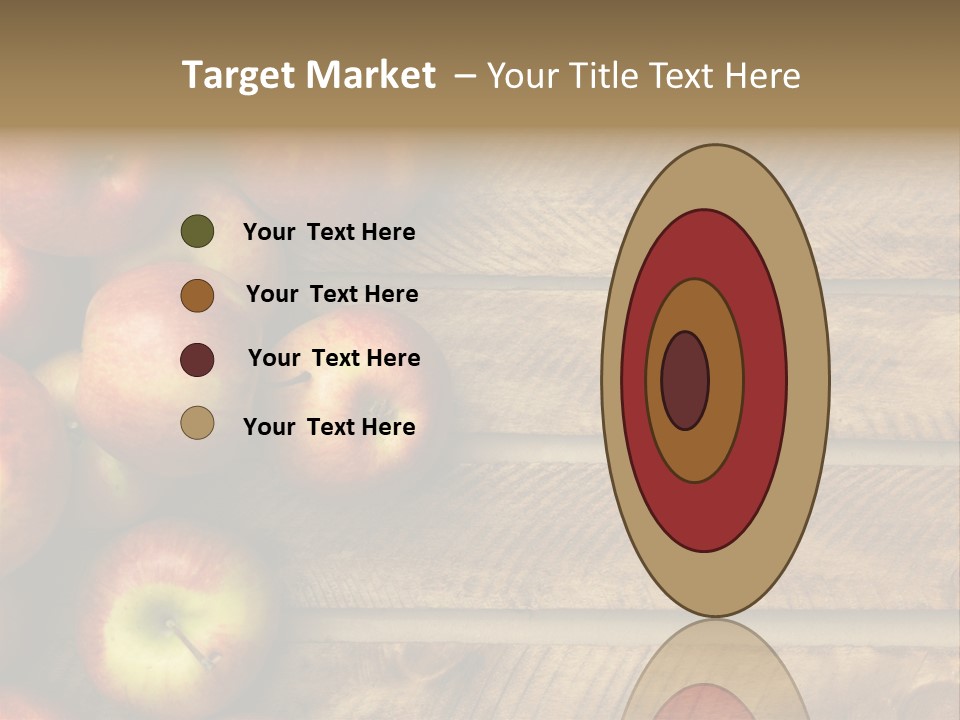Large Red Food PowerPoint Template