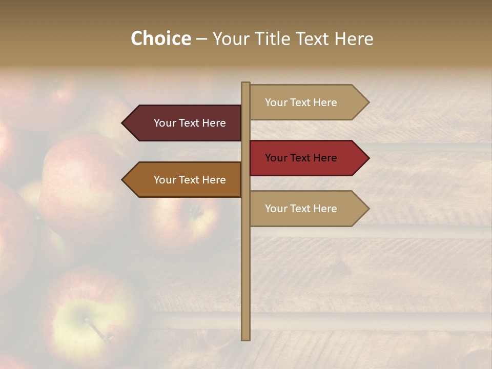 Large Red Food PowerPoint Template