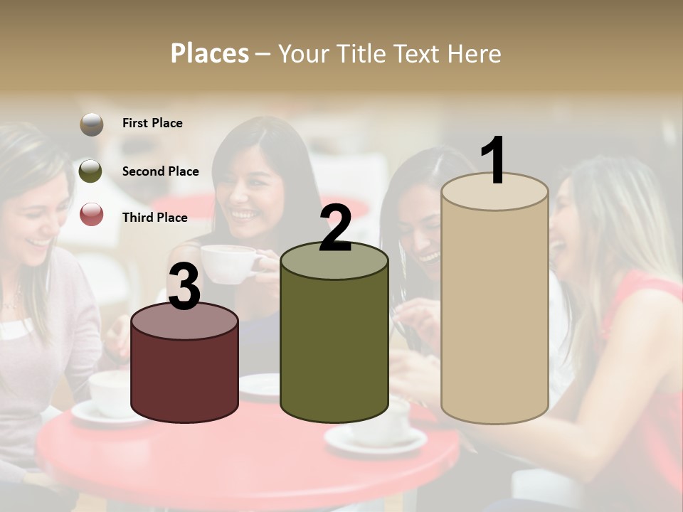 Happy Cheerful Adults PowerPoint Template