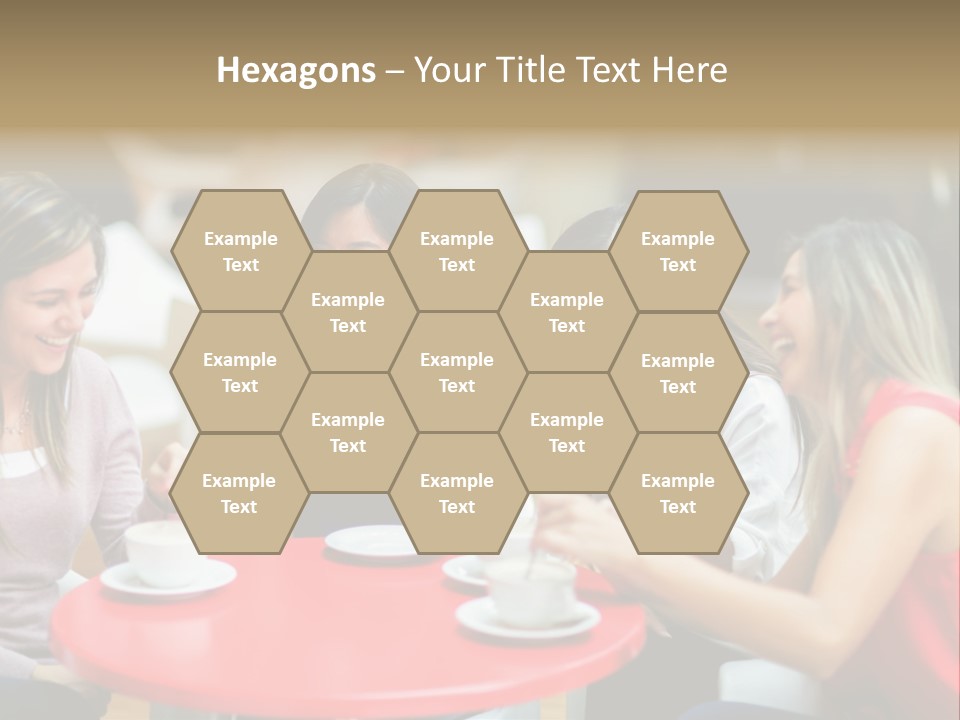 Happy Cheerful Adults PowerPoint Template