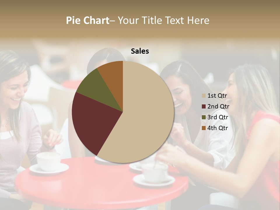 Happy Cheerful Adults PowerPoint Template