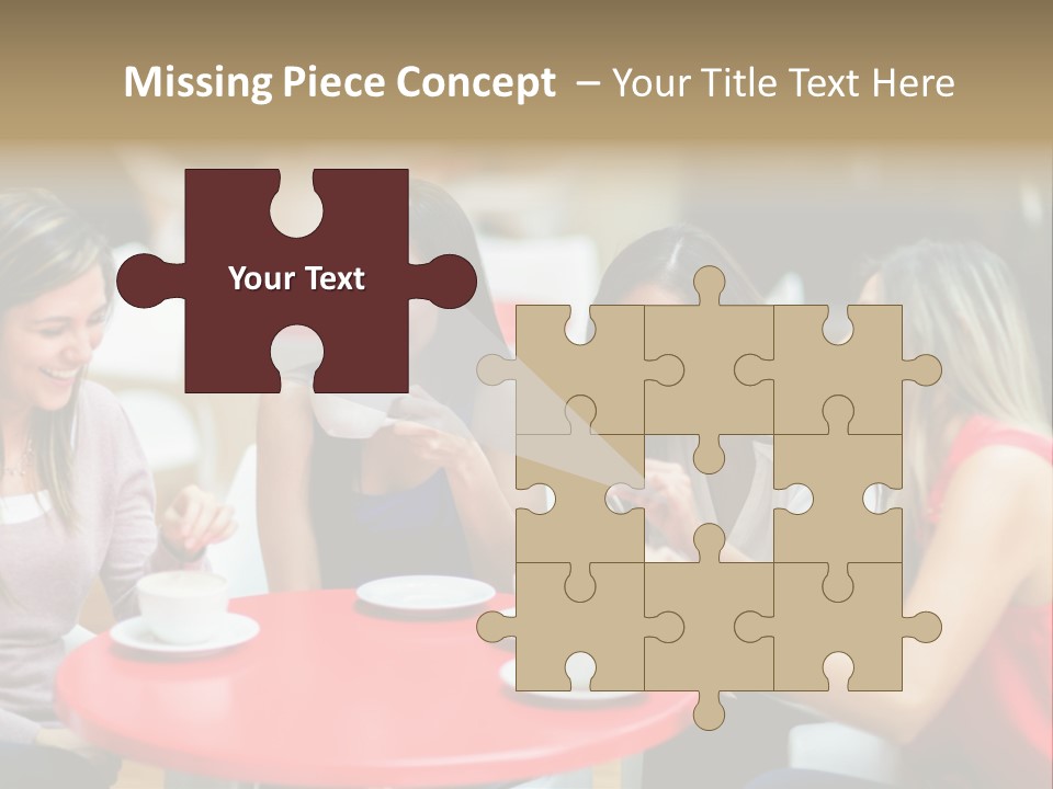 Happy Cheerful Adults PowerPoint Template