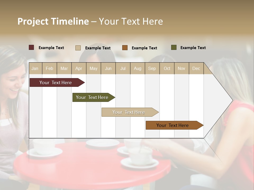 Happy Cheerful Adults PowerPoint Template