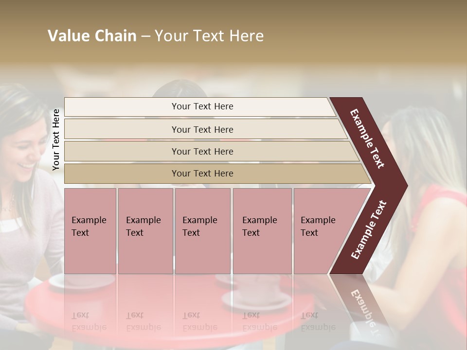 Happy Cheerful Adults PowerPoint Template