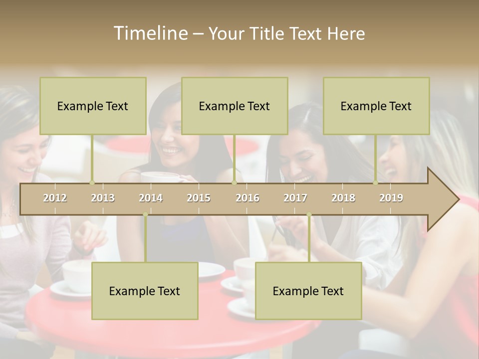 Happy Cheerful Adults PowerPoint Template