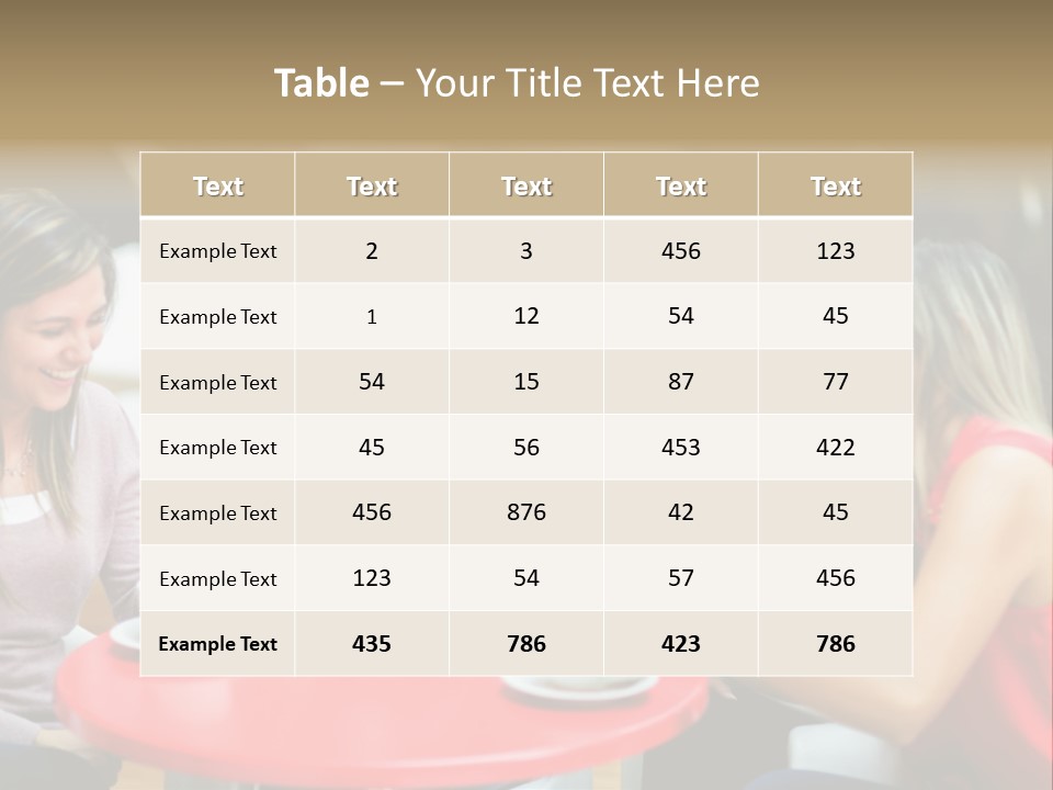 Happy Cheerful Adults PowerPoint Template