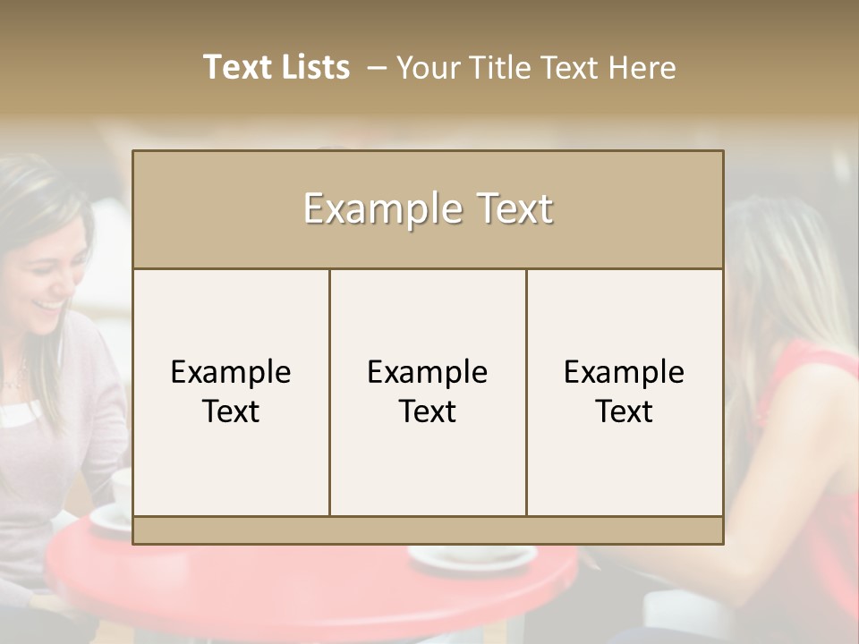 Happy Cheerful Adults PowerPoint Template