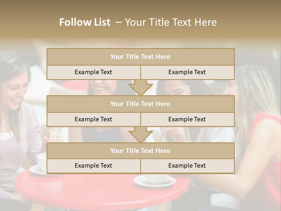 Happy Cheerful Adults PowerPoint Template