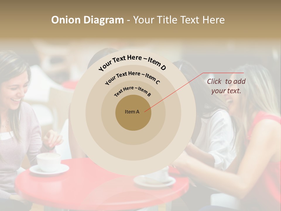 Happy Cheerful Adults PowerPoint Template