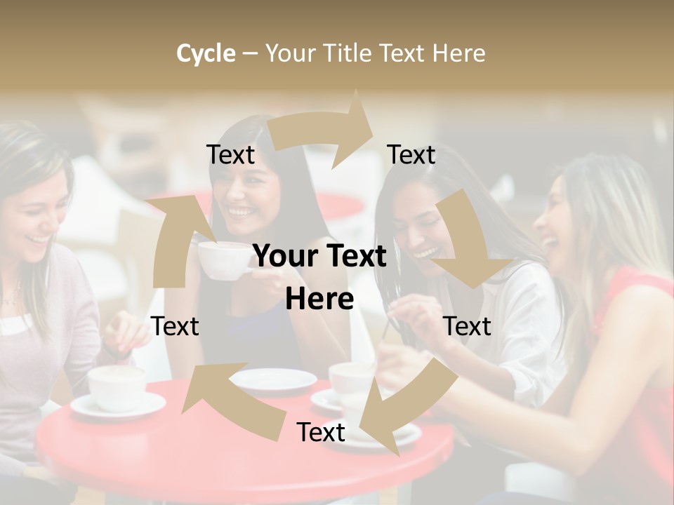 Happy Cheerful Adults PowerPoint Template