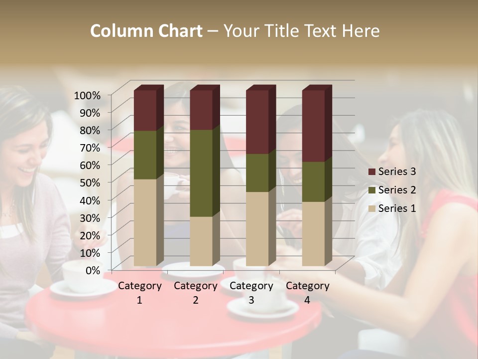 Happy Cheerful Adults PowerPoint Template