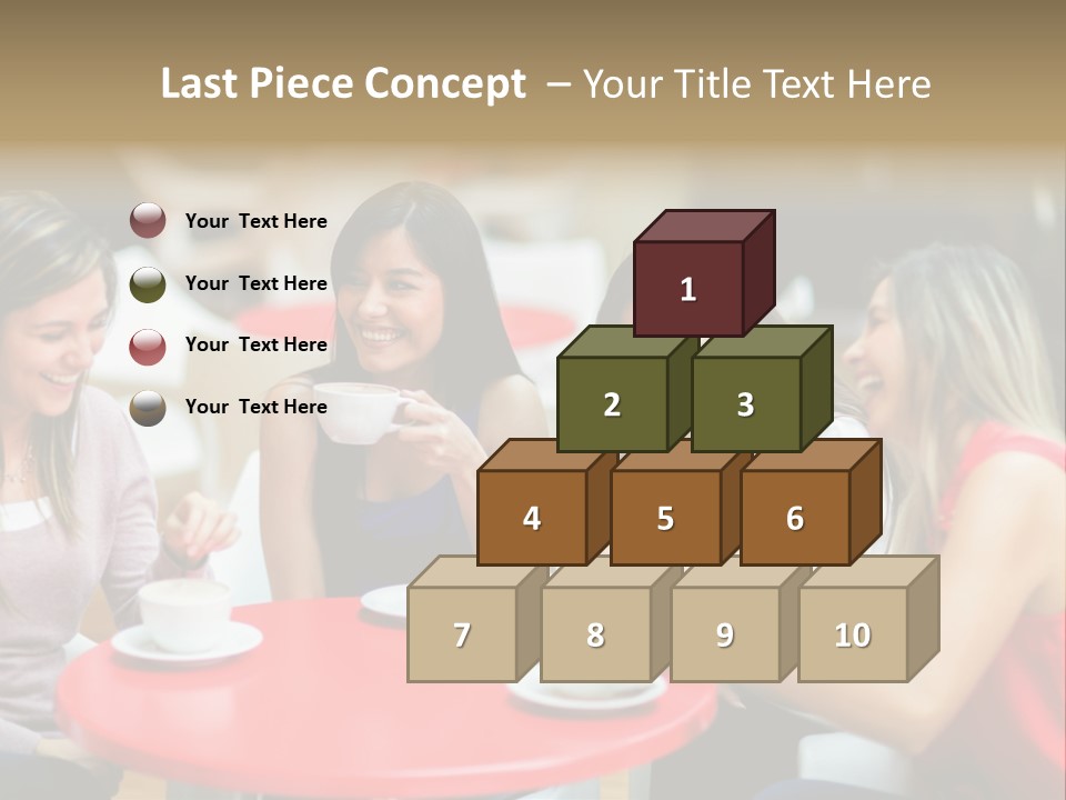 Happy Cheerful Adults PowerPoint Template