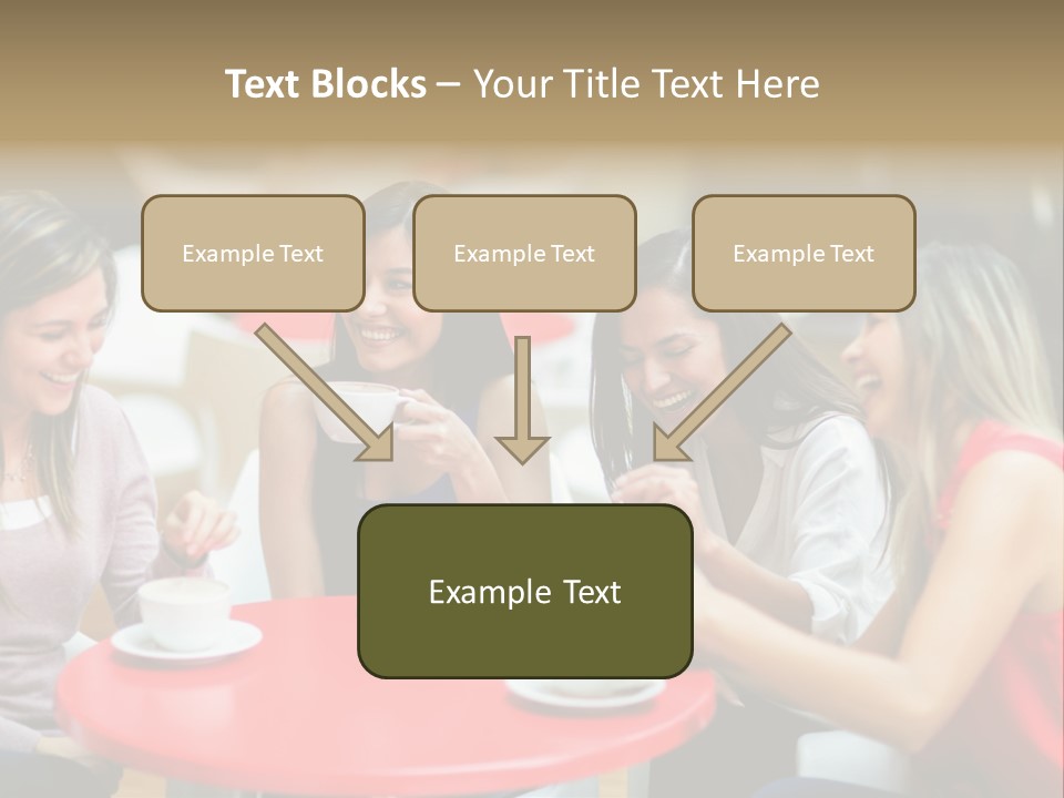 Happy Cheerful Adults PowerPoint Template