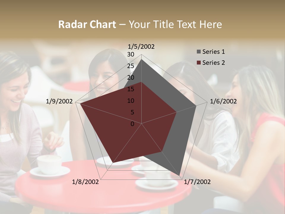 Happy Cheerful Adults PowerPoint Template
