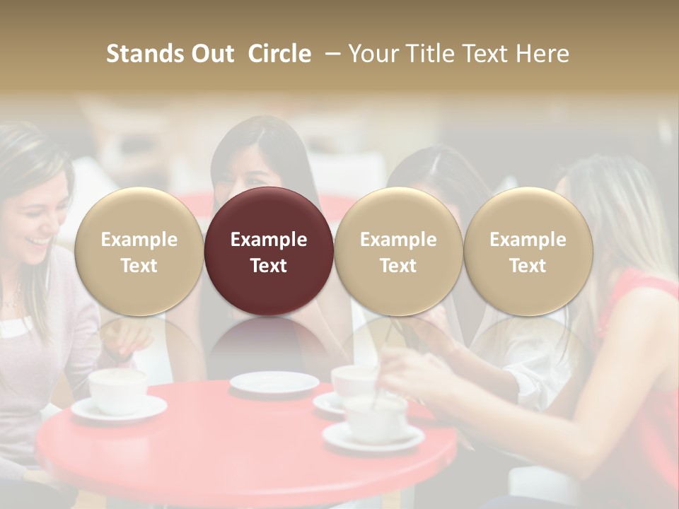 Happy Cheerful Adults PowerPoint Template