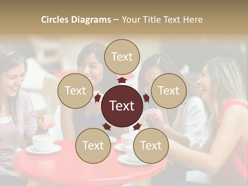 Happy Cheerful Adults PowerPoint Template