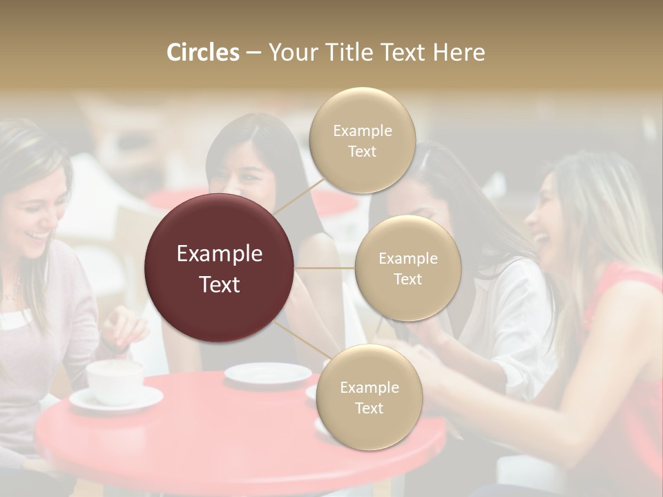 Happy Cheerful Adults PowerPoint Template